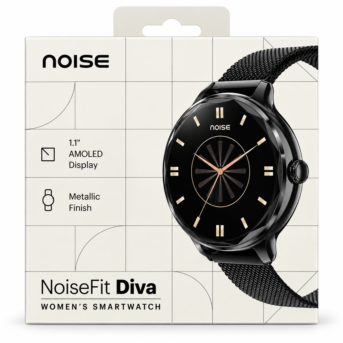 NoiseFit Diva Women’s Smartwatch 1.1" AMOLED Display