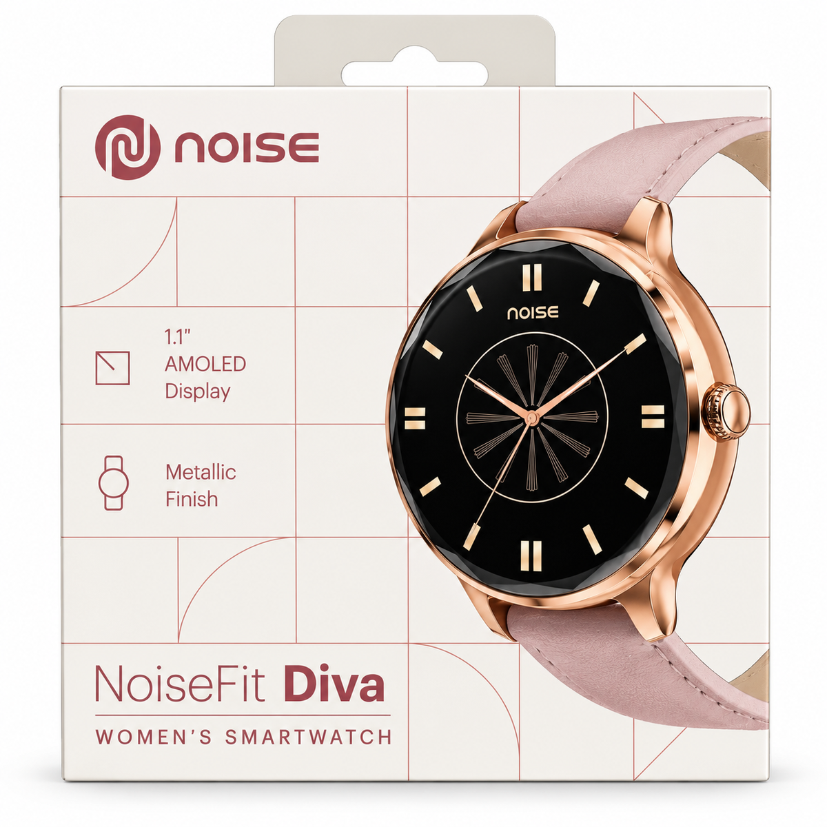 NoiseFit Diva Women’s Smartwatch 1.1" AMOLED Display