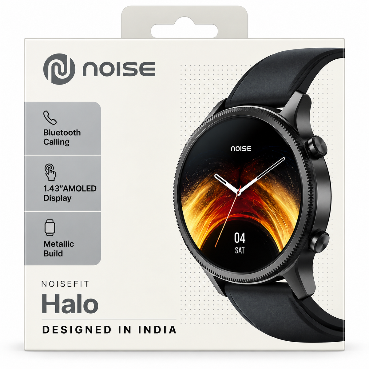NoiseFit Halo Smartwatch 1.43" AMOLED Display with Bluetooth Calling