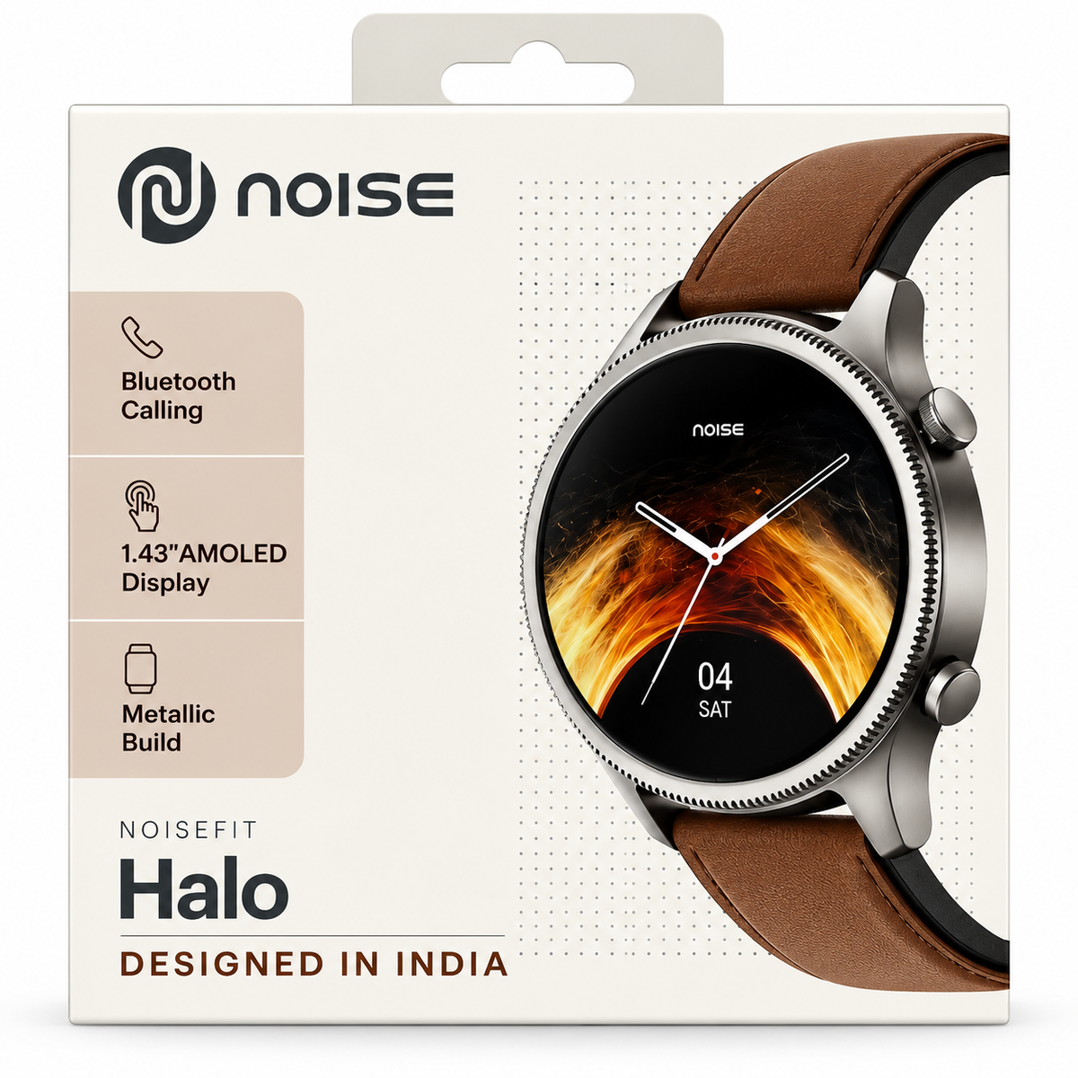 NoiseFit Halo Smartwatch 1.43" AMOLED Display with Bluetooth Calling