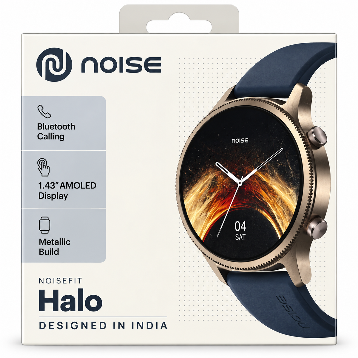 NoiseFit Halo Smartwatch 1.43" AMOLED Display with Bluetooth Calling