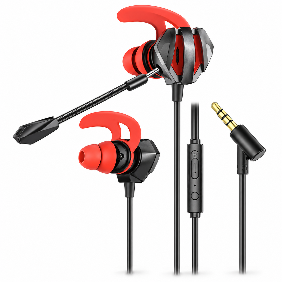 Hoco Wired Gaming Earphones with Boom Microphone – 3.5mm