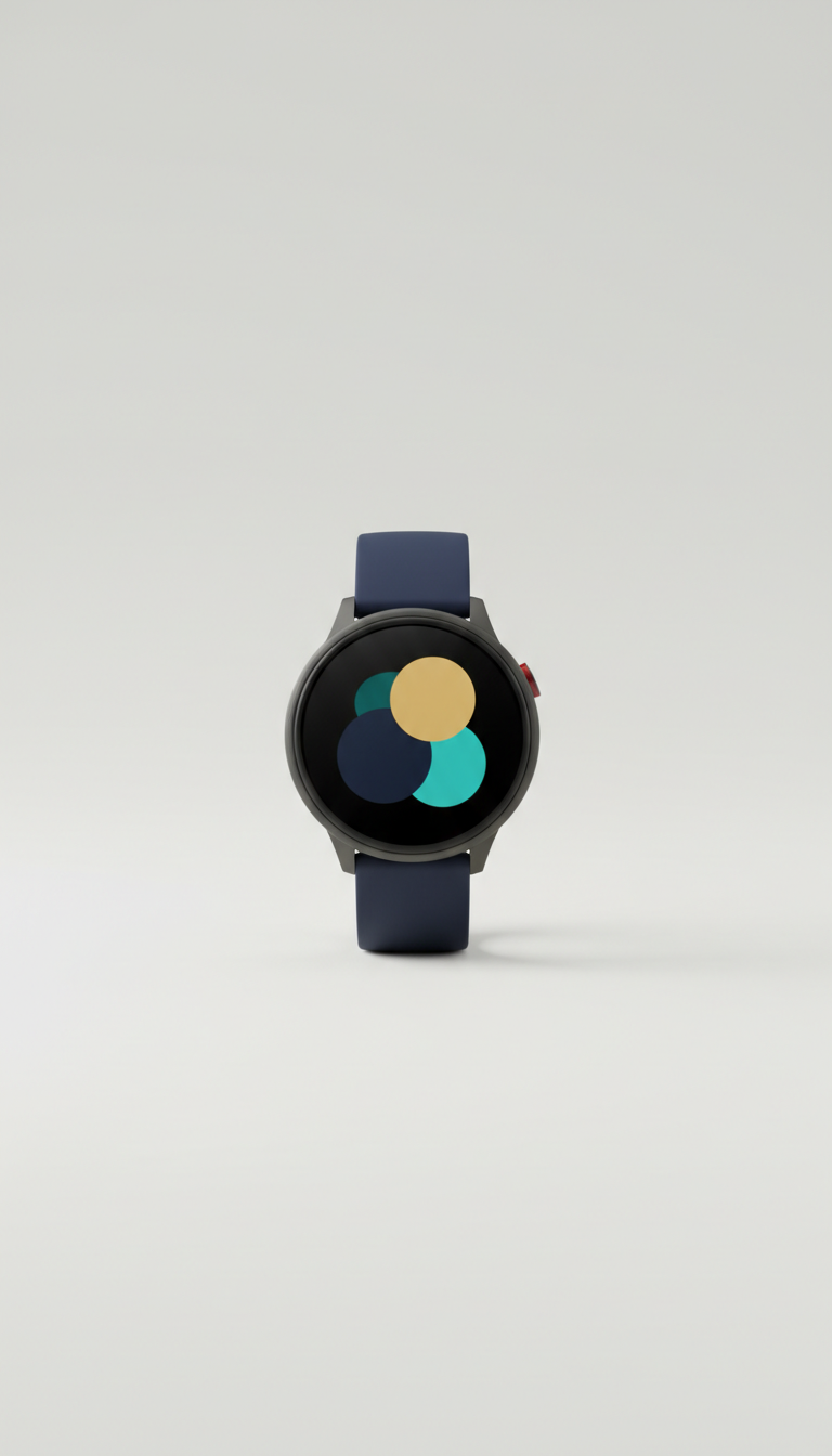 Smartwatch with Navy Sport Band